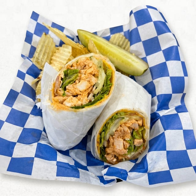 Hot Honey Chicken Wrap.